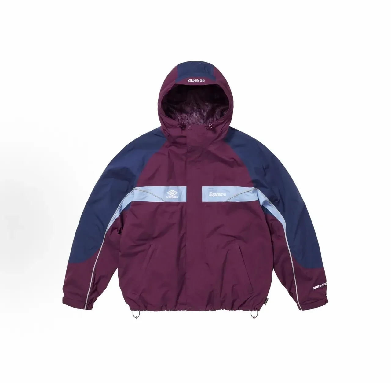 Supreme GORE-TEX Hooded Black White Snap-Front Jacket 5
