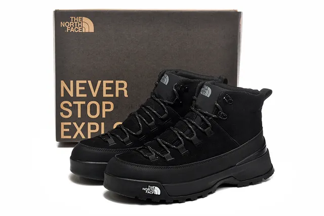 The North Face Beige Black High-Top Suede-and-Synthetic Upper Hiking Boots 2