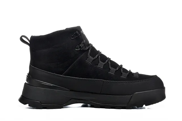 The North Face Beige Black High-Top Suede-and-Synthetic Upper Hiking Boots 6