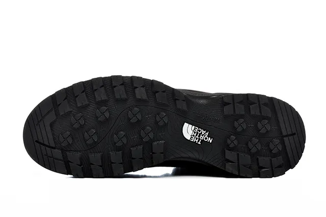 The North Face Beige Black High-Top Suede-and-Synthetic Upper Hiking Boots 10