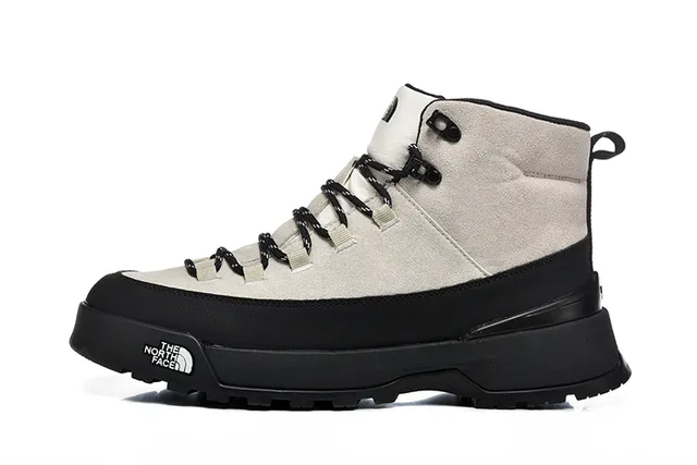 The North Face Beige Black High-Top Suede-and-Synthetic Upper Hiking Boots 11