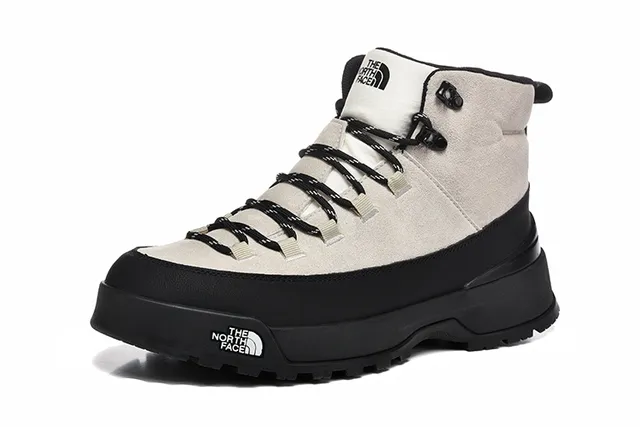 The North Face Beige Black High-Top Suede-and-Synthetic Upper Hiking Boots 12