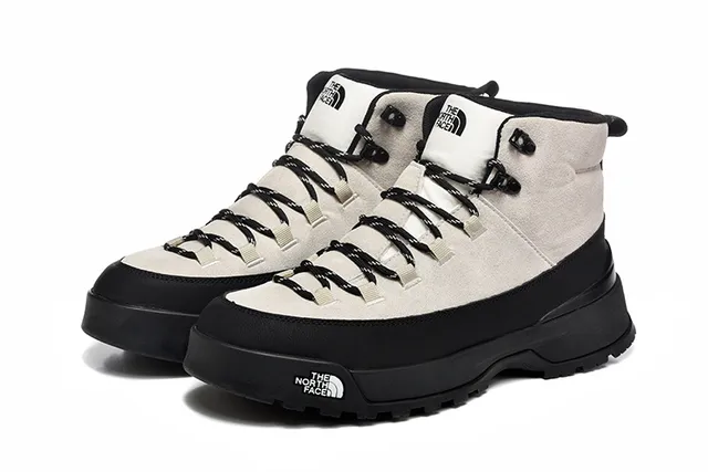 The North Face Beige Black High-Top Suede-and-Synthetic Upper Hiking Boots 13