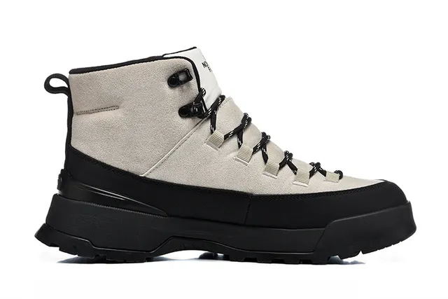 The North Face Beige Black High-Top Suede-and-Synthetic Upper Hiking Boots 14