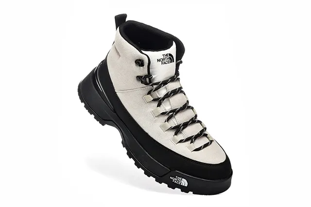The North Face Beige Black High-Top Suede-and-Synthetic Upper Hiking Boots 15