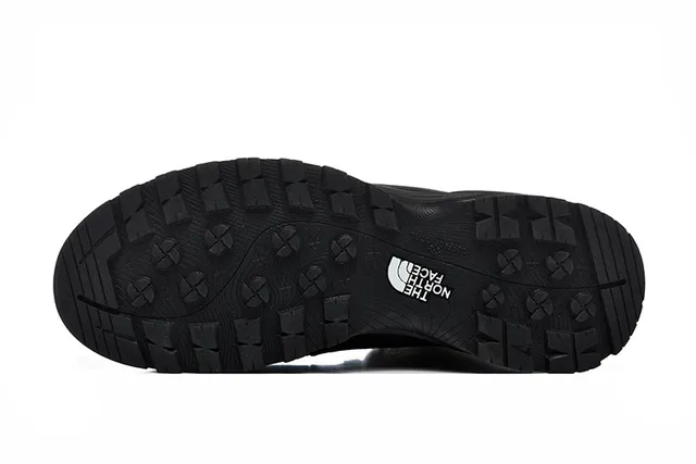 The North Face Beige Black High-Top Suede-and-Synthetic Upper Hiking Boots 18