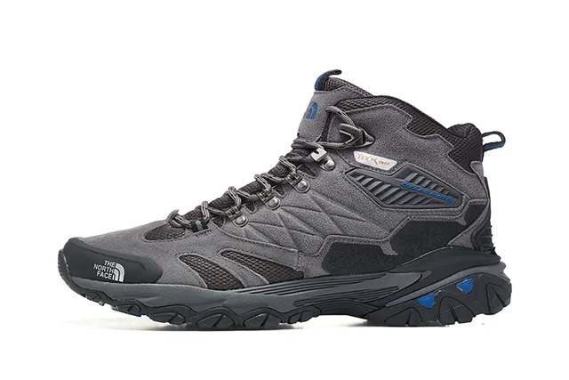 The North Face Black Silver Mid-Cut Boot Waterproof Membrane Hiking Boots 7