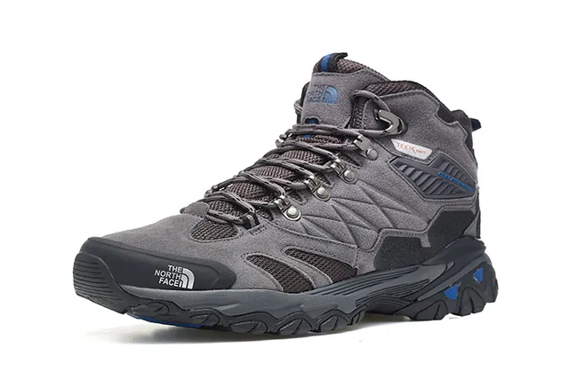 The North Face Black Silver Mid-Cut Boot Waterproof Membrane Hiking Boots 8