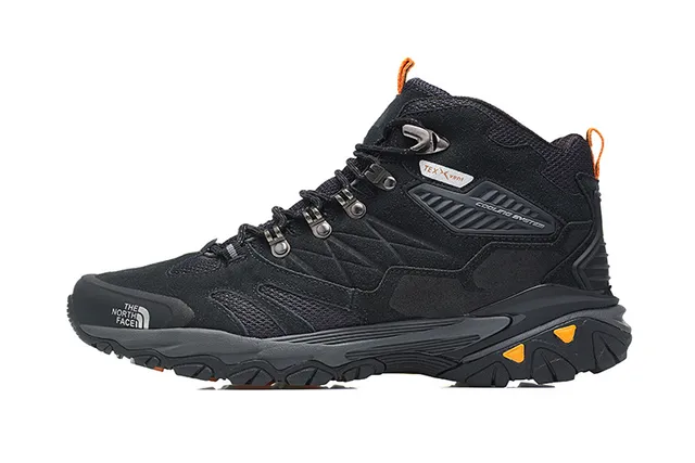 The North Face Black Silver Mid-Cut Boot Waterproof Membrane Hiking Boots 14