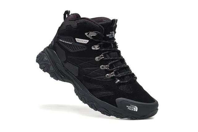 The North Face Black Silver Mid-Cut Boot Waterproof Membrane Hiking Boots 17