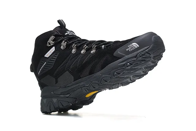 The North Face Black Silver Mid-Cut Boot Waterproof Membrane Hiking Boots 18