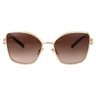 Tiffany & Co. Geometric Cat-Eye Gold-Tone Brown Gradient Sunglasses