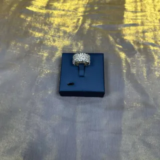 Tiffany & Co. Multi-Row Pavé Diamond Wide Band Ring