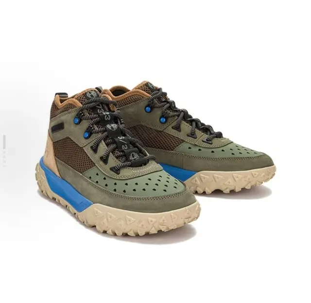 Timberland Field Boot Verde Oliva Marrom Azul Botas de trekking 4