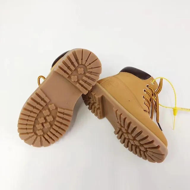 Timberland Premium 6-Inch Marron Beige Bottes de Travail à la Cheville Lacées 14
