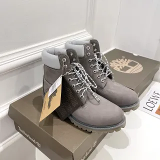 Timberland Premium 6-Inch Gray Suede Work Boots