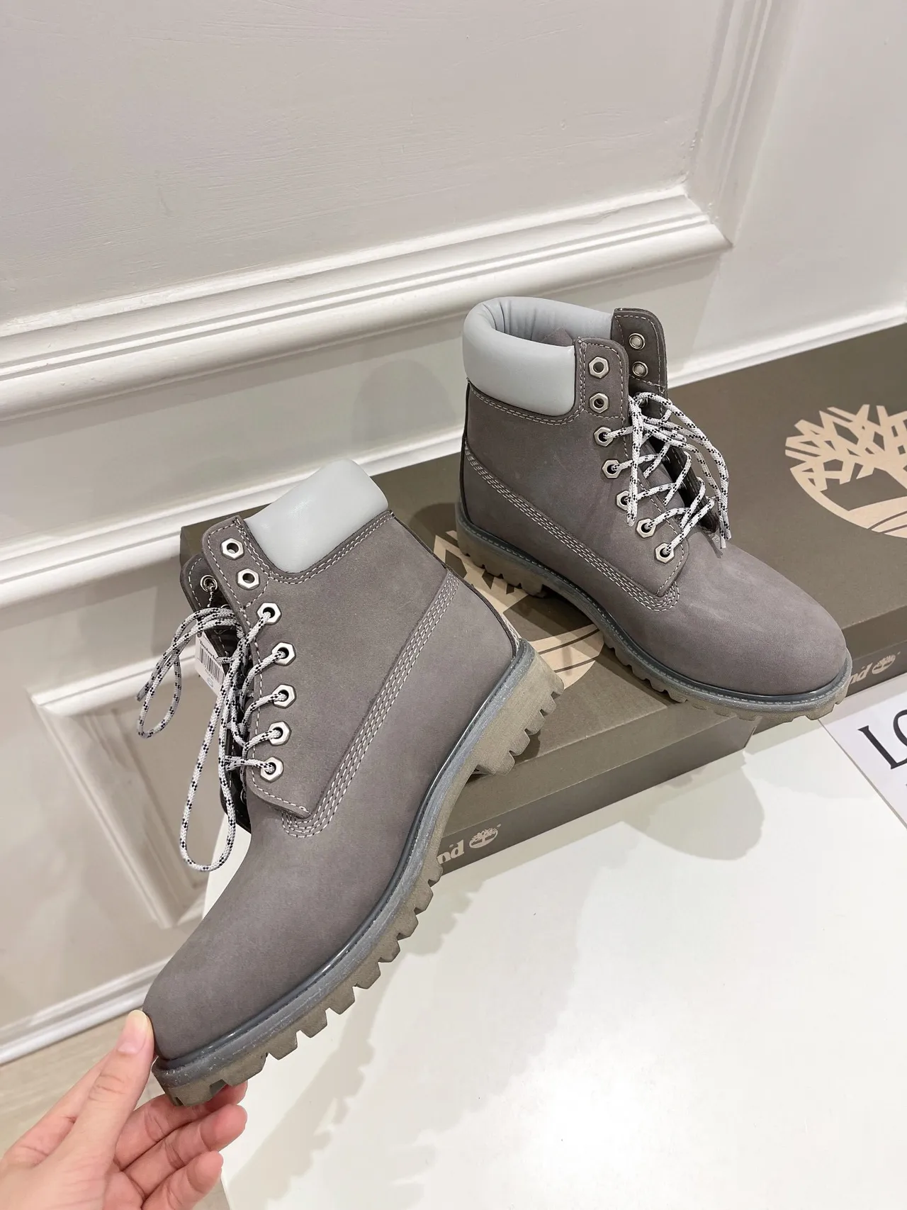 Timberland Premium 6-Inch رمادية سويد أحذية عمل 9