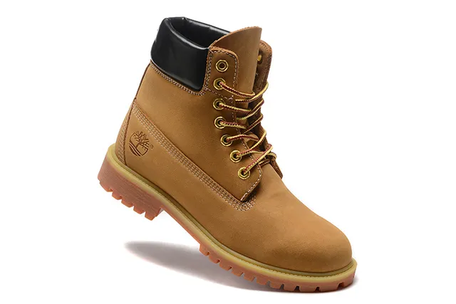 Timberland Premium 6-Inch Tan Nubuck Work Boots 2