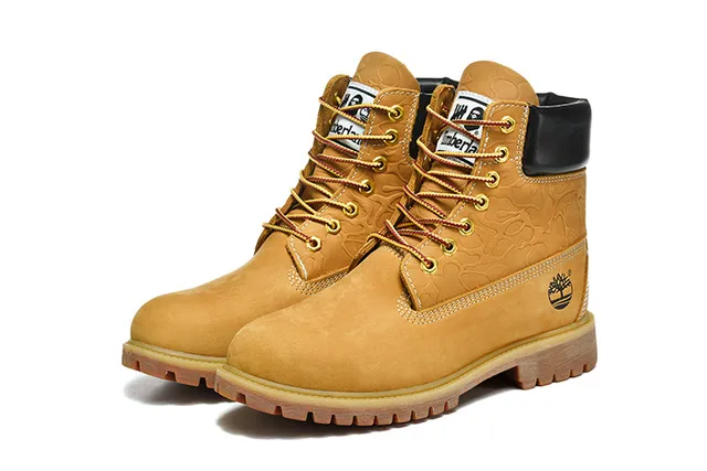 Timberland Premium 6-Inch Tan Nubuck Work Boots 4