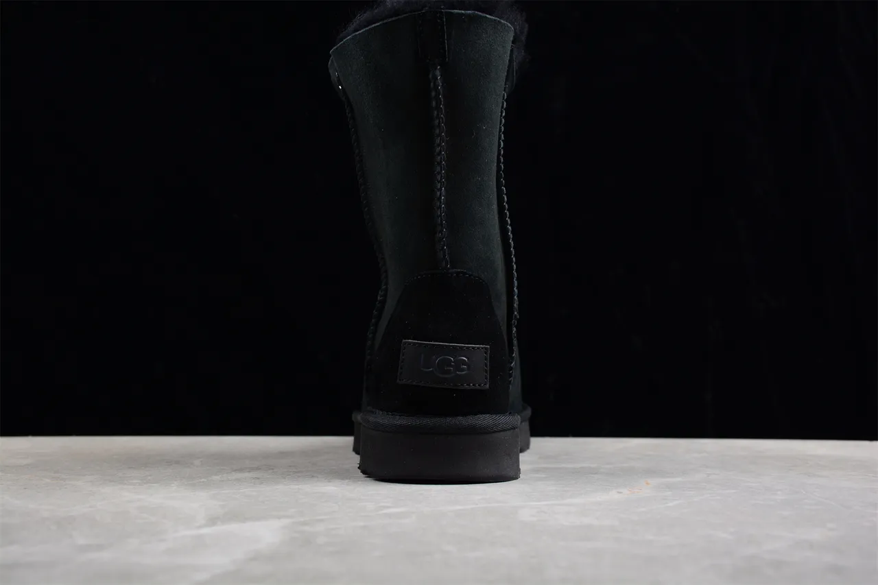 UGG Classic Lace-Up Star Black Snow Boots 4