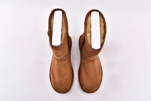 UGG Classic Mini Chestnut Suede Snow Boots 3