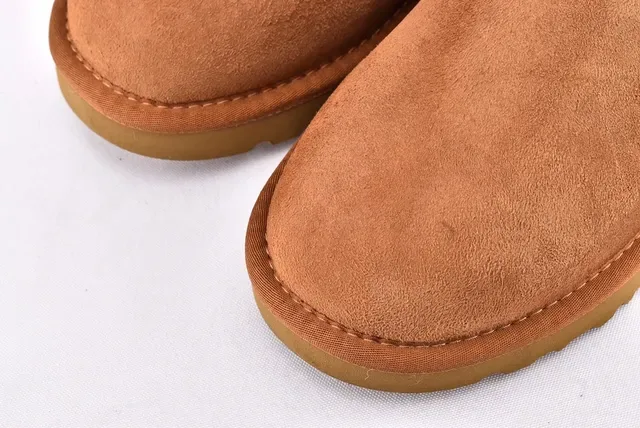 UGG Classic Mini Chestnut Suede Snow Boots 10