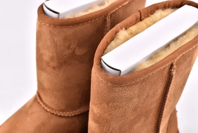 UGG Classic Mini Chestnut Suede Snow Boots 11