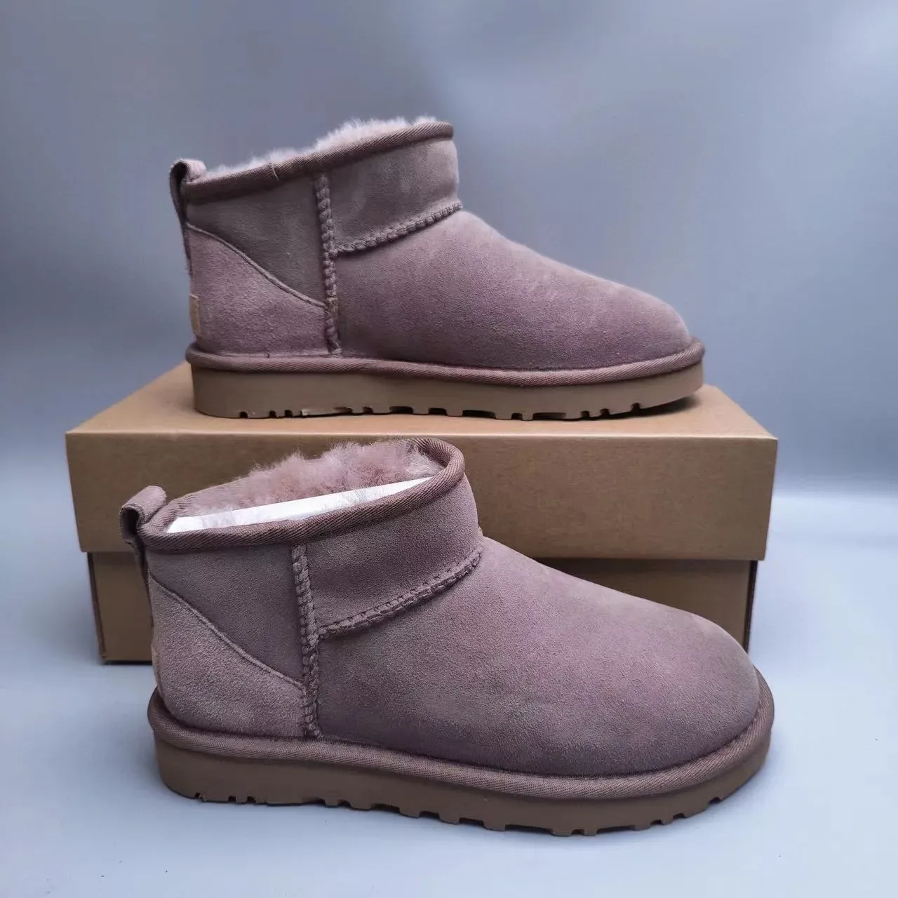 UGG Classic Mini Dusty Mauve Snow Boots 2