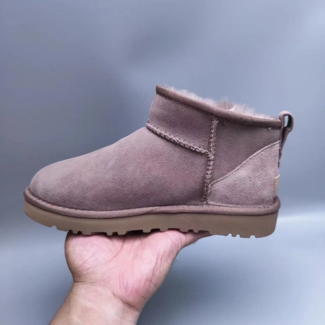 UGG Classic Mini Dusty Mauve Snow Boots 3