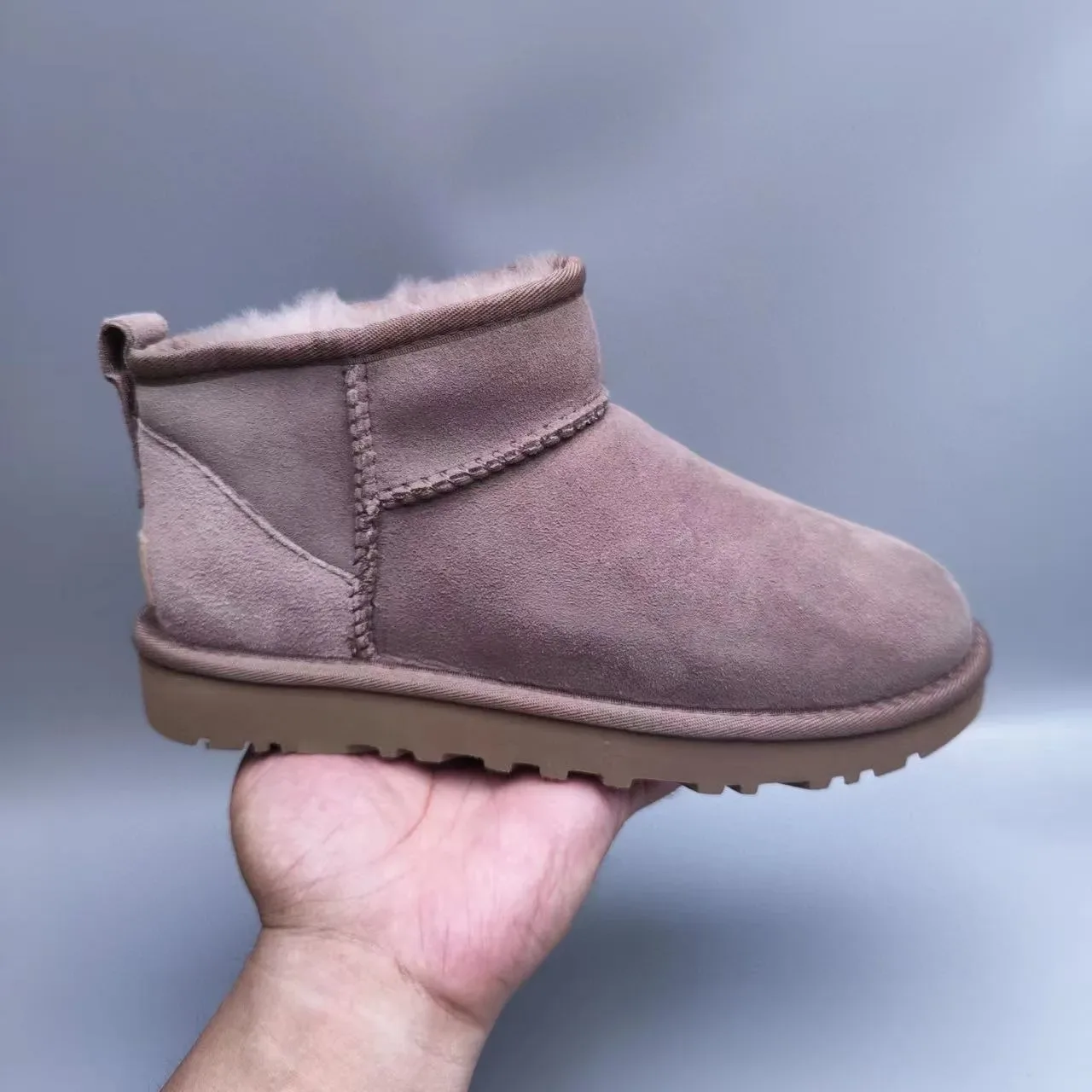 UGG Classic Mini Dusty Mauve Snow Boots 6