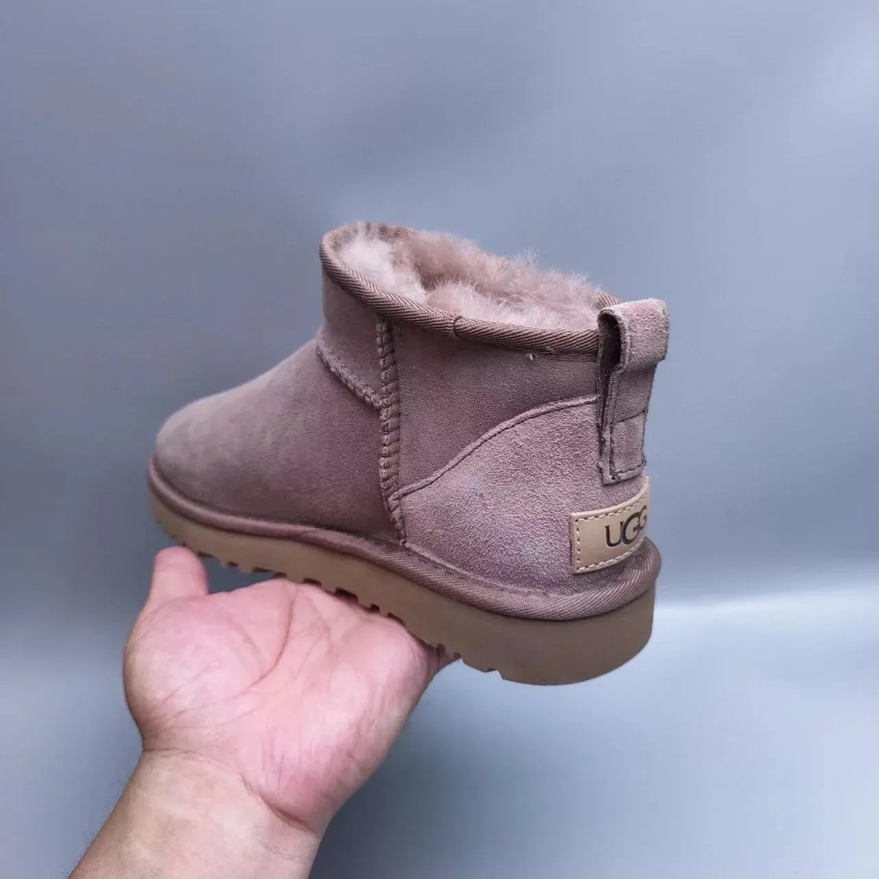UGG Classic Mini Dusty Mauve Snow Boots 7