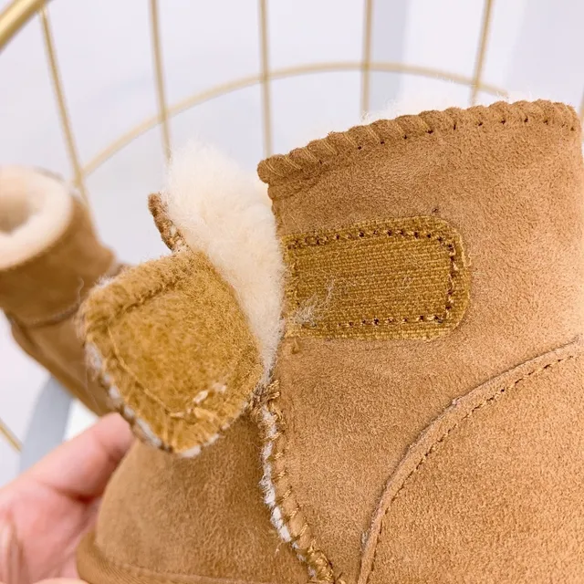 UGG Classic Mini Dusty Pink Suede Shearling-Lined Snow Boots 5