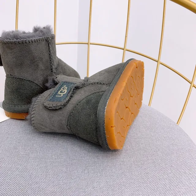 UGG Classic Mini Dusty Pink Suede Shearling-Lined Snow Boots 9