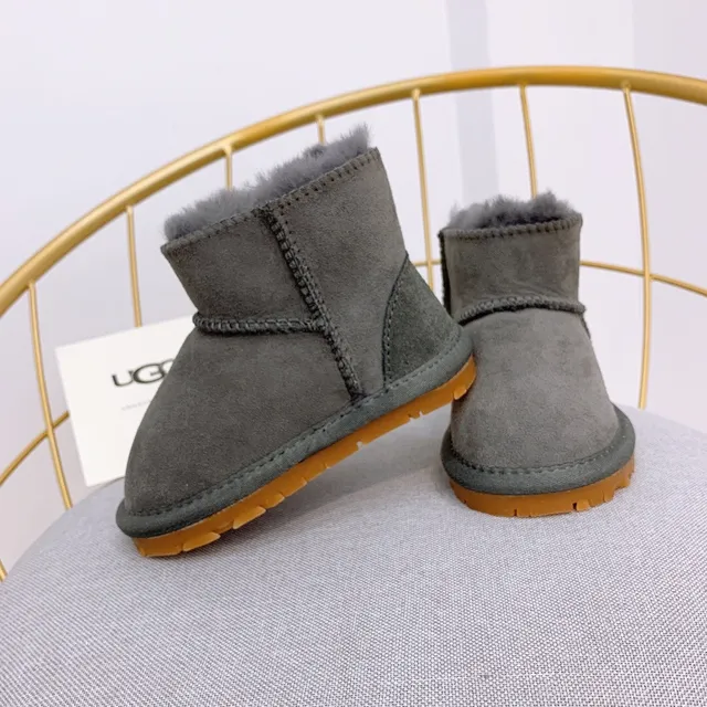 UGG Classic Mini Dusty Pink Suede Shearling-Lined Snow Boots 14