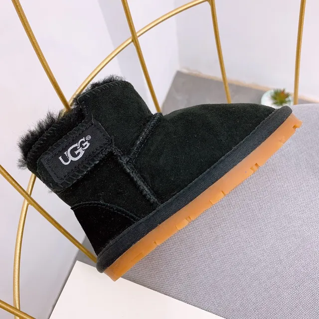 UGG Classic Mini Dusty Pink Suede Shearling-Lined Snow Boots 18