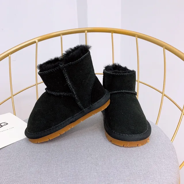 UGG Classic Mini Dusty Pink Suede Shearling-Lined Snow Boots 19