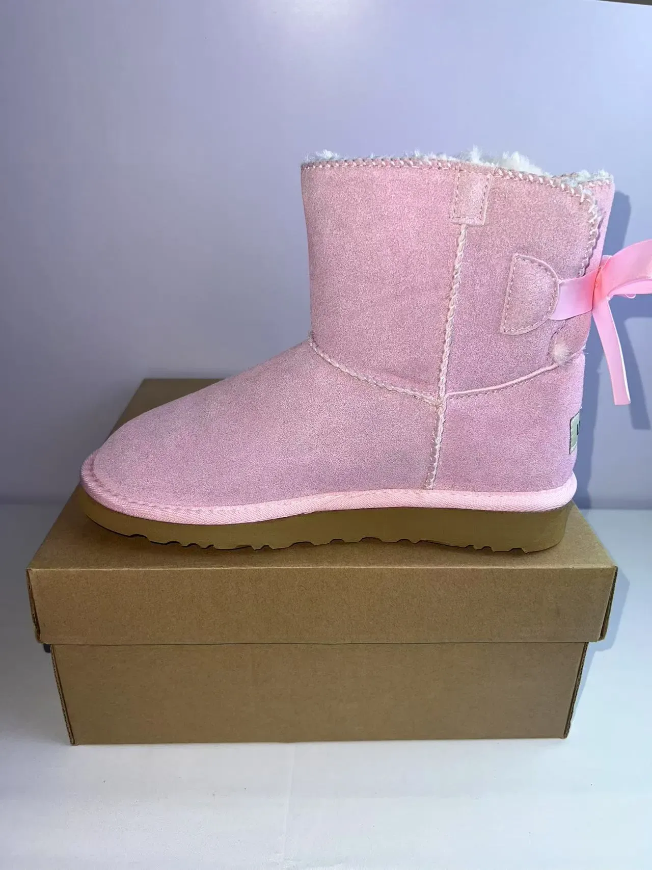 UGG Classic Mini গোলাপি বাও তুষার বুট 4