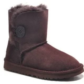 UGG Classic Short Brown Suede Shearling-Lined Ankle Boots