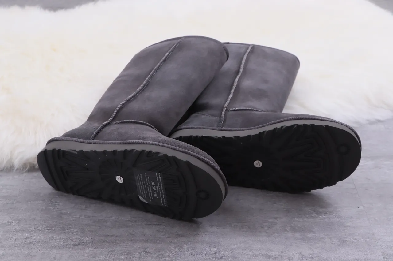UGG Classic Tall Charcoal Gray Suede Knee Boots 3