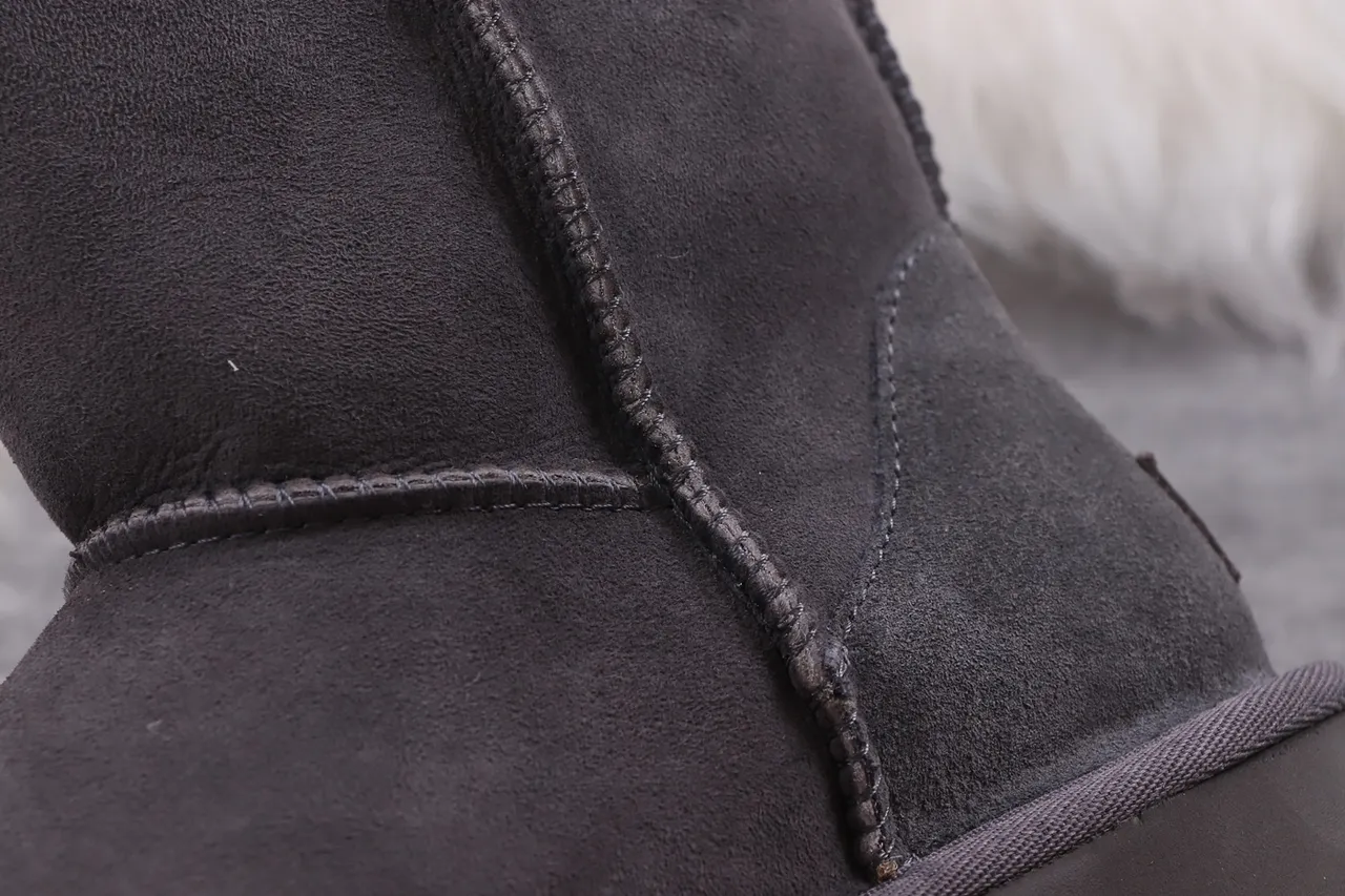 UGG Classic Tall Charcoal Gray Suede Knee Boots 5