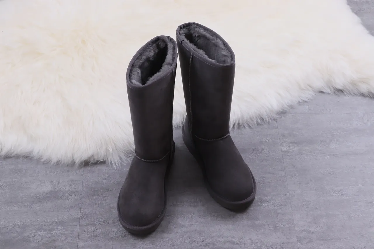 UGG Classic Tall Charcoal Gray Suede Knee Boots 10