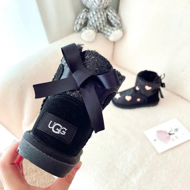 UGG Glitter Heart Star Bow Snow Boots 5