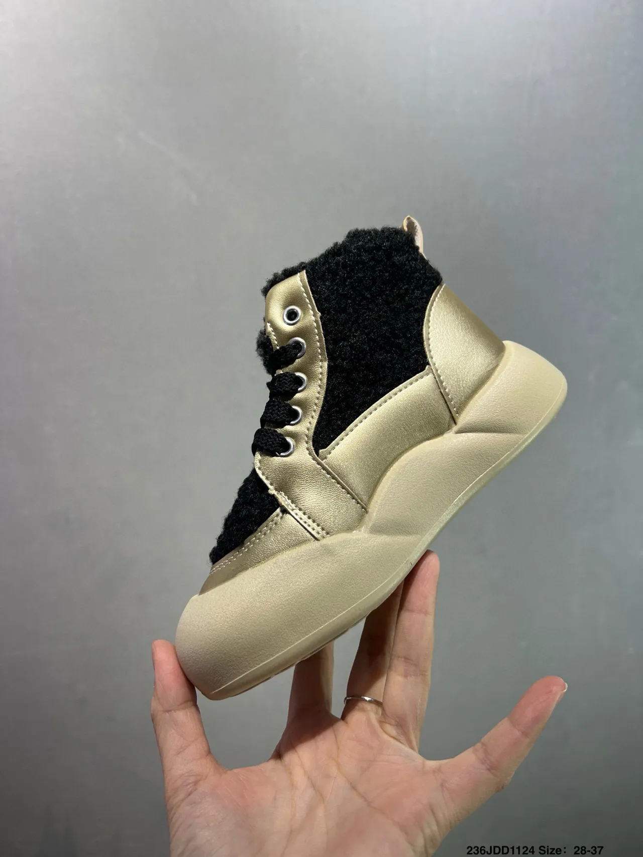 UGG Gold Pink High-Top Shearling-Lined Snow Boots 7