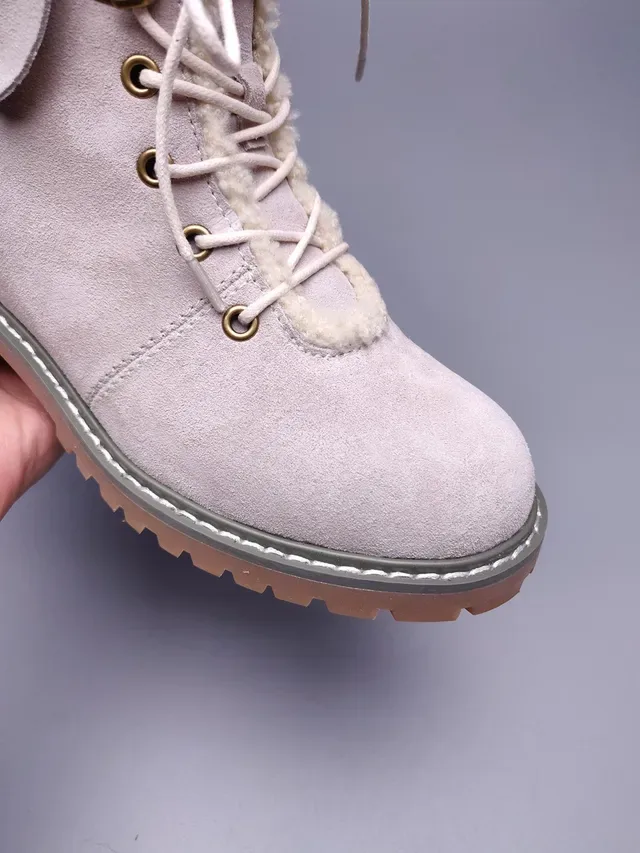 UGG शियरलिंग-लाइन्ड सूड लेस-अप एन्कल बूट 2