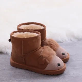 UGG Tasman Animal-Face Botas de Nieve Marrón Forradas con Piel de Cordero
