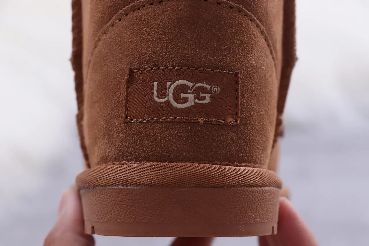 UGG Tasman Animal-Face Botas de Neve Marrom Forradas com Pele de Carneiro 3