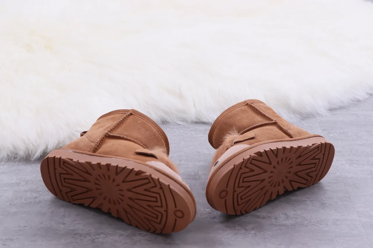 UGG Tasman Animal-Face Botas de Neve Marrom Forradas com Pele de Carneiro 6