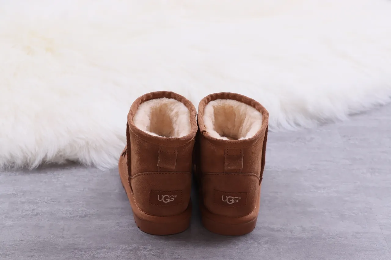 UGG Tasman Animal-Face Botas de Neve Marrom Forradas com Pele de Carneiro 9