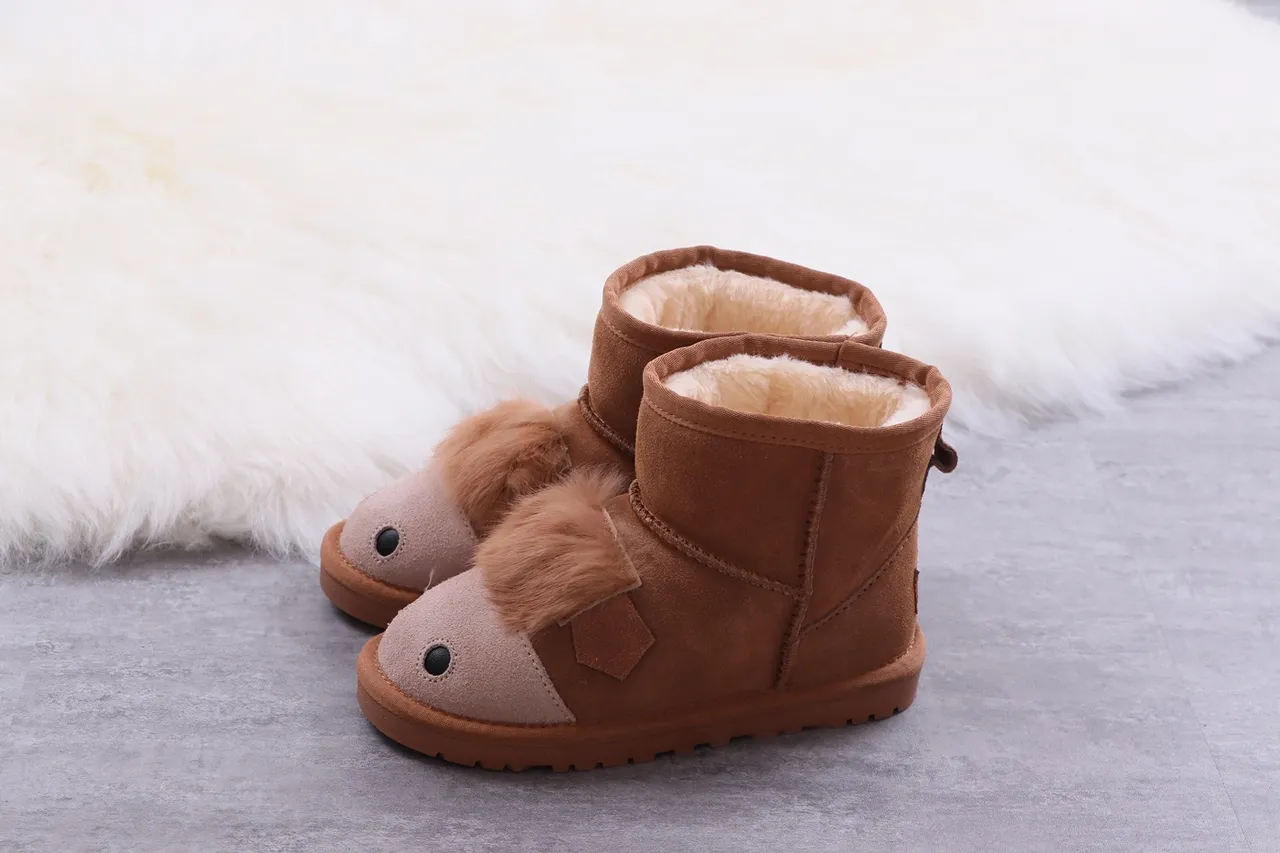 UGG Tasman Animal-Face Botas de Neve Marrom Forradas com Pele de Carneiro 10