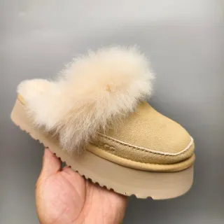 UGG Tasman بيج شرلينج-تريم بلاتفورم أحذية منزلية
